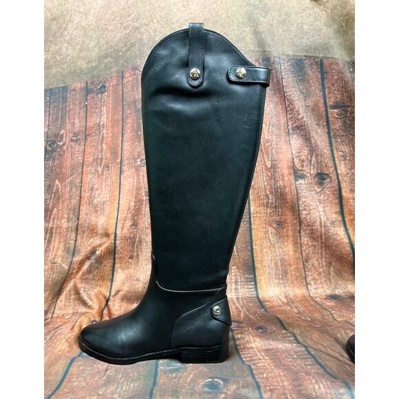 INC International Concepts Aleah Leather Boots - Black - size 6 - Picture 5 of 11